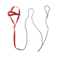 HKM-9873725 Nylon Hand Holding Rope for Parrots - Adjustable Lengths in Black, Green, Sapphire Blue, and Red