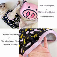 HKM-9874493 Gold Coin Pig Lycra Cotton Pet Spring and Summer Vest T-shirt, Multiple Sizes Available