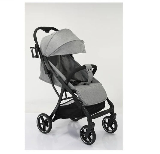 HKM-987475 Comfortable US Style Stroller with Adjustable Webbing for Sitting or Lying Down - Spacious 78CM Seat Cushion