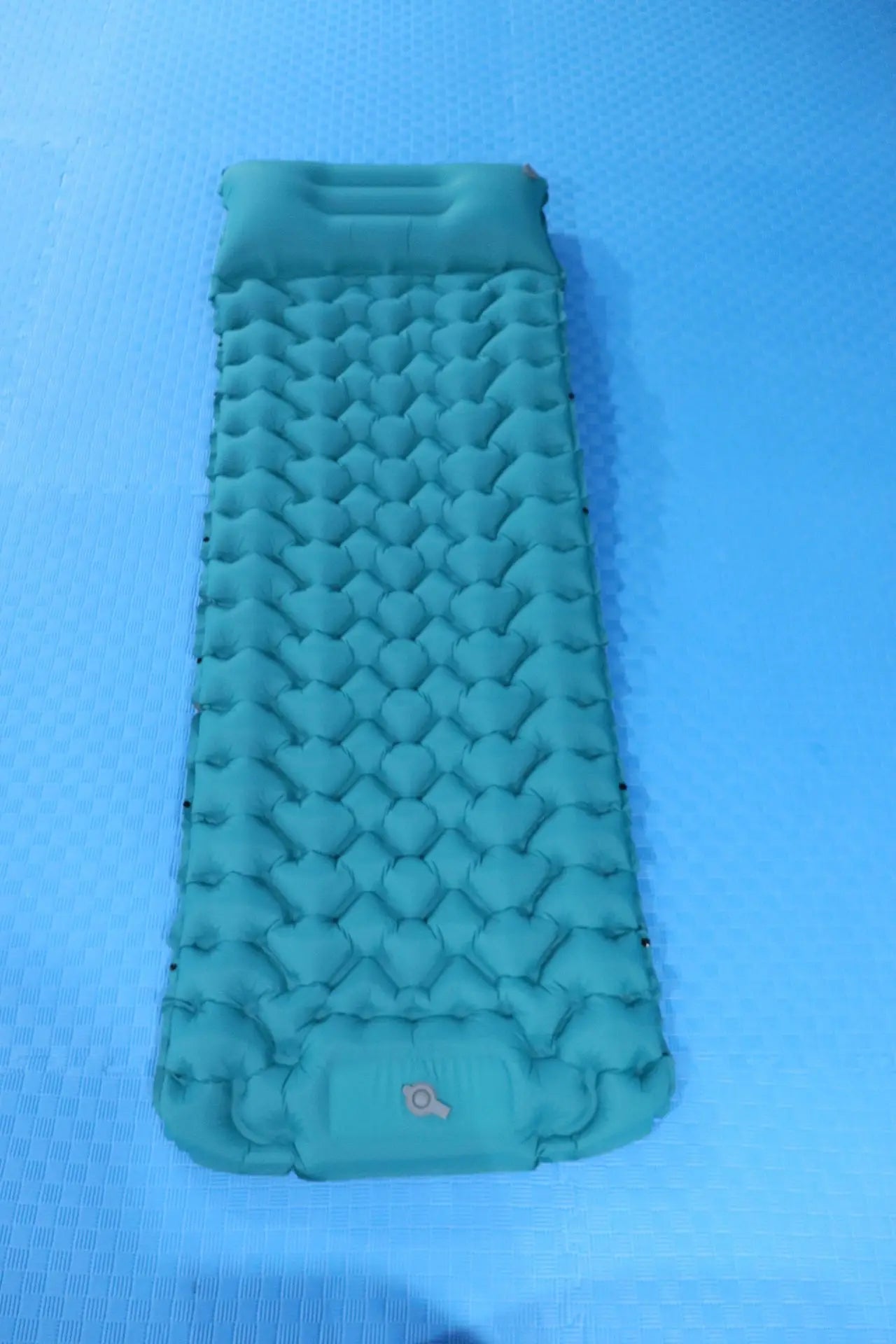 HKM-987795 Portable Outdoor Inflatable Air Mattress with Built-in Foot Pump for Camping and Travel