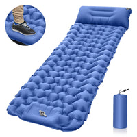 HKM-987795 Portable Outdoor Inflatable Air Mattress with Built-in Foot Pump for Camping and Travel
