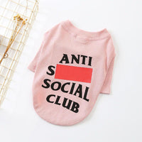 HKM-9878077 Casual Two-Legged Sweater for Dogs in Pink and Gray, Cotton Material, Multiple Sizes Available