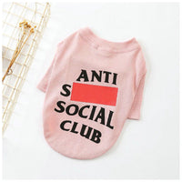 HKM-9878077 Casual Two-Legged Sweater for Dogs in Pink and Gray, Cotton Material, Multiple Sizes Available