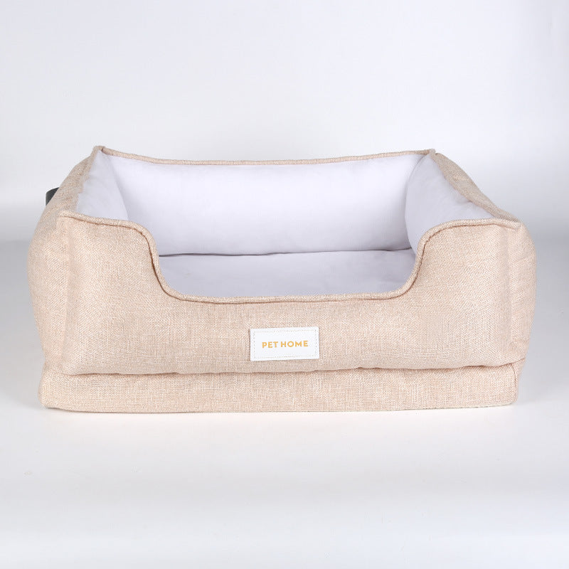 HKM-9879741 Four Seasons Dismantlable Washable Memory Cotton Pet Nest for Dogs - Gray, Blue, Purple, Beige, Green