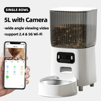 HKM-9879869 5L Automatic Pet Feeder with Smart Features for Dogs and Cats