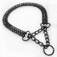 HKM-9881661 Stainless Steel 304 Explosion-proof Pet Collar in Steel, Gold, and Black