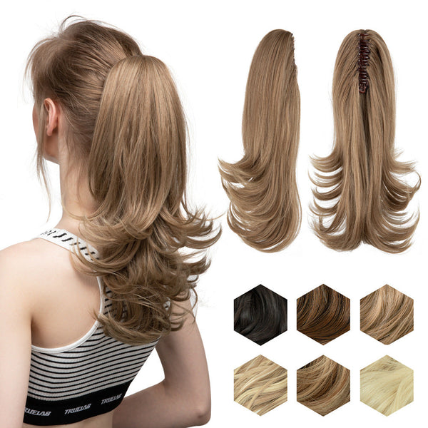 HKM-988179 Silk Wig for Women - Long Slightly Curly and Short Curly Styles, High-Temperature Fiber, Multiple Colors Available