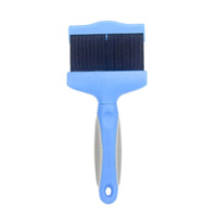 HKM-9882941 Double-Sided Stainless Steel Pet Brush for Grooming & Shedding Management - Detangling Tool for Dogs & Cats