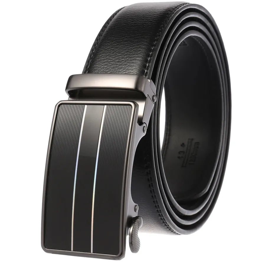 HKM-988307 Adjustable Casual Automatic Buckle Belt for Men - Versatile Style and Comfort