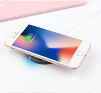 HKM-988307 Compact Qi Wireless Charger Base for Mobile Phones - 5W, ABS Shell, 69*69*9mm