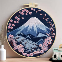 HKM-988435 Creative Modern Landscape Embroidery Handmade Cloth Art Material Kit