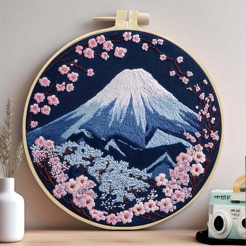 HKM-988435 Creative Modern Landscape Embroidery Handmade Cloth Art Material Kit