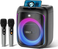 HKM-988435 Portable 6 Inch Wireless Bluetooth Speaker for Outdoor DJ Parties with LED Light
