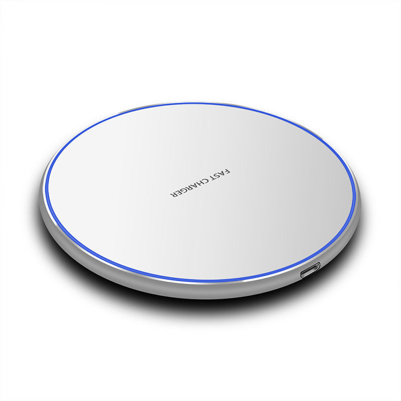 HKM-988499 15W Fast Wireless Charging Base with Type-C Interface - Black and White Options