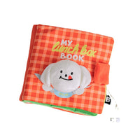 HKM-9886269 Interactive Cloth Sniffing Book Puzzle Toy for Dogs - Available in Orange and Green