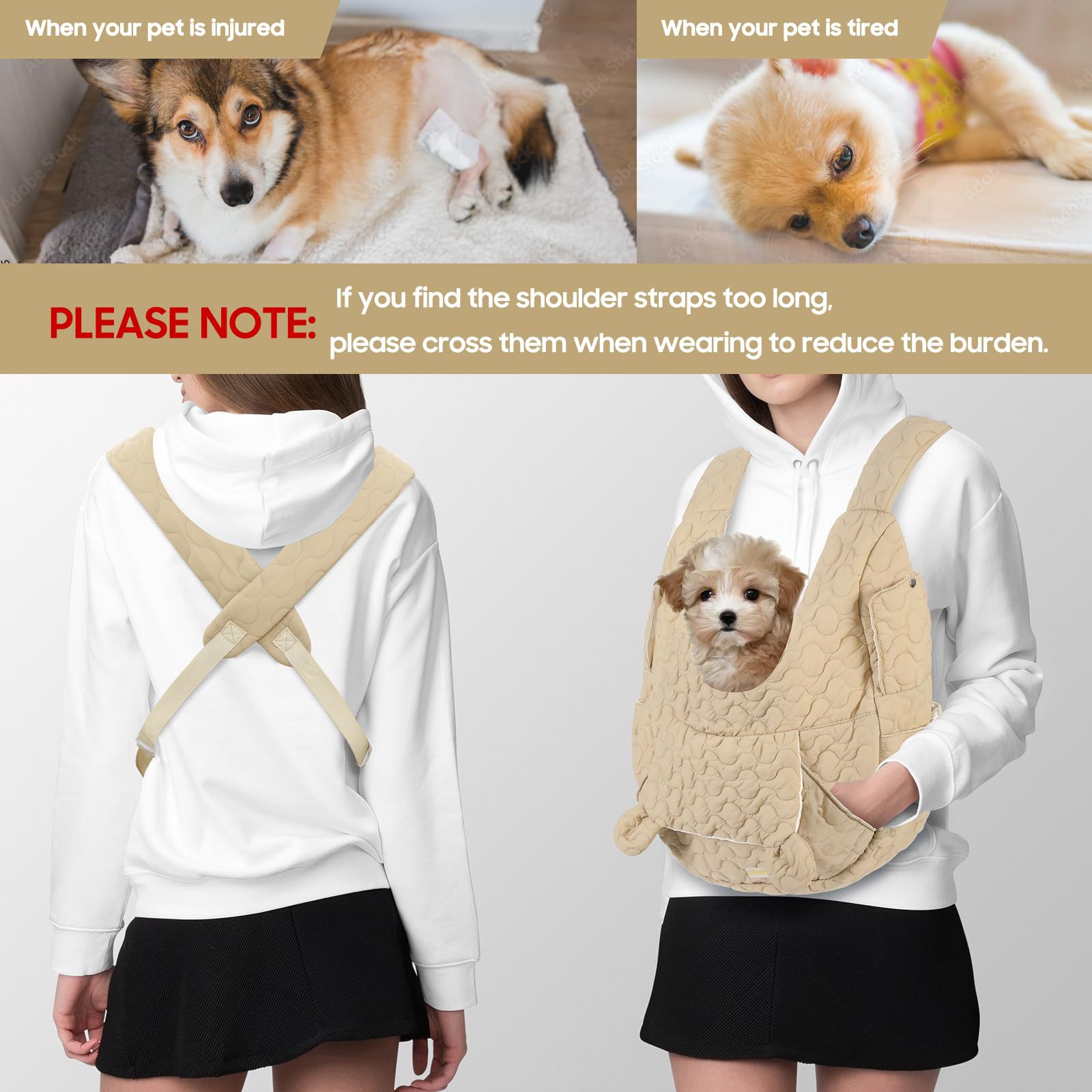 HKM-9887677 Large Capacity Breathable PET Chest Bag - Soft Polyester Material, Dark Khaki, 50-60L