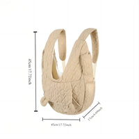 HKM-9887677 Large Capacity Breathable PET Chest Bag - Soft Polyester Material, Dark Khaki, 50-60L