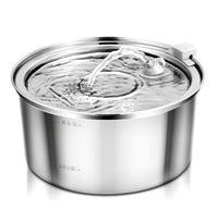 HKM-9888701 Stainless Steel Large Capacity Pet Water Dispenser for Dogs and Cats