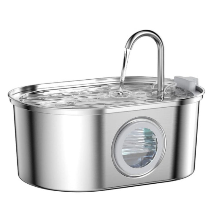 HKM-9888701 Stainless Steel Large Capacity Pet Water Dispenser for Dogs and Cats