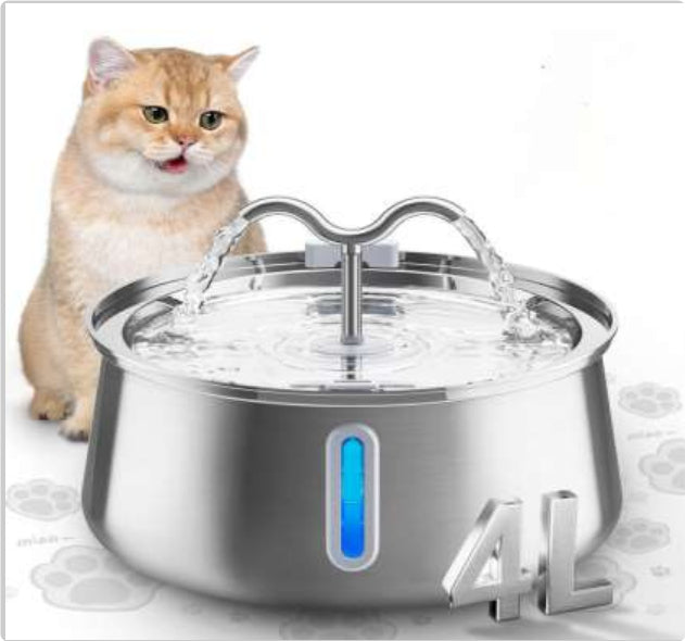 HKM-9888701 Stainless Steel Large Capacity Pet Water Dispenser for Dogs and Cats