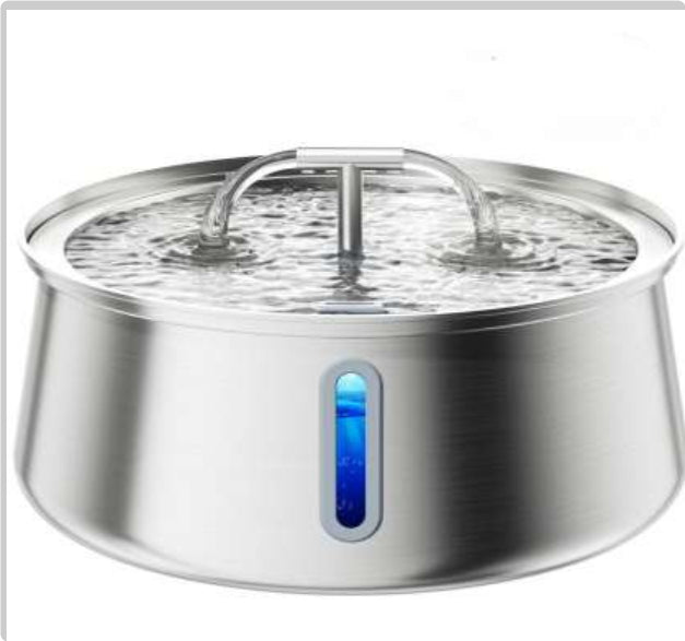 HKM-9888701 Stainless Steel Large Capacity Pet Water Dispenser for Dogs and Cats