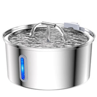 HKM-9888701 Stainless Steel Large Capacity Pet Water Dispenser for Dogs and Cats