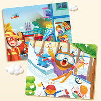 HKM-988883 Children's Dinosaur Jigsaw Puzzle - 100 Pieces Cartoon Barrel Puzzle Toy