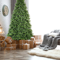 HKM-988883 PVC Christmas Tree - Green Automatic Hybrid with Steel Wire, Available in 4ft, 5ft, 6.5ft, and 7.5ft Sizes