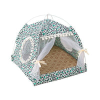 HKM-9890237 Comfortable Folding Tent for Cats and Small Dogs, Detachable Net Cover, Durable Cloth, Washable Design