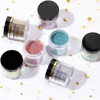 HKM-989075 Laser Glitter Nail Powder for Natural and Artificial Nails - Easy Application, Durable Finish
