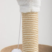 HKM-9891389 Round Cat Scratch Plate with Corrugated Paper Design for Claw Grinding and Play