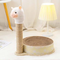 HKM-9891389 Round Cat Scratch Plate with Corrugated Paper Design for Claw Grinding and Play