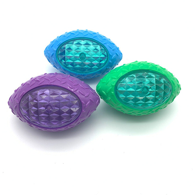 HKM-989203 Pet Dog Toy Ball Bite Resistance Throwing Training Rugby