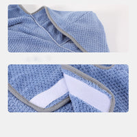 HKM-9892669 High Absorbent Quick-Drying Dog Bath Towel Robe with Adjustable Waistband