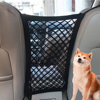 HKM-9892797 Car Pet Isolation Net - Oxford Cloth Back Seat Safety Barrier, Black, 20 x 20 x 3 cm