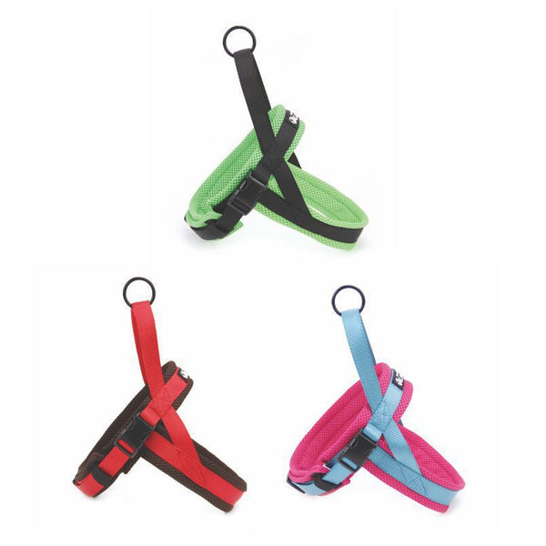 HKM-9893181 Durable Nylon Chest and Back Harness for Dogs with Leash - Adjustable Sizes Available