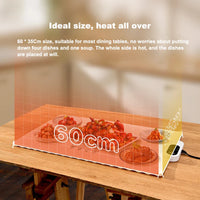 HKM-989331 Electric Desktop Silicone Food Warming Pad for Convenient Countertop Use