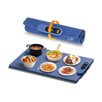 HKM-989331 Electric Desktop Silicone Food Warming Pad for Convenient Countertop Use