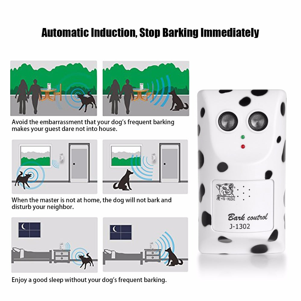 HKM-9894461 Ultrasonic Anti-Barking Device with Adjustable 360-Degree Wall Holder