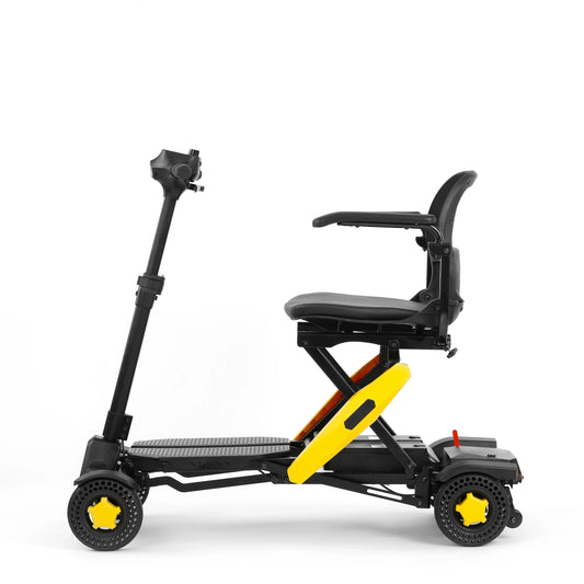 HKM-989459 Lightweight All-Terrain Fully Automatic Folding 4-Wheel Mobility Scooter for Adults, 250W, 18KM Range