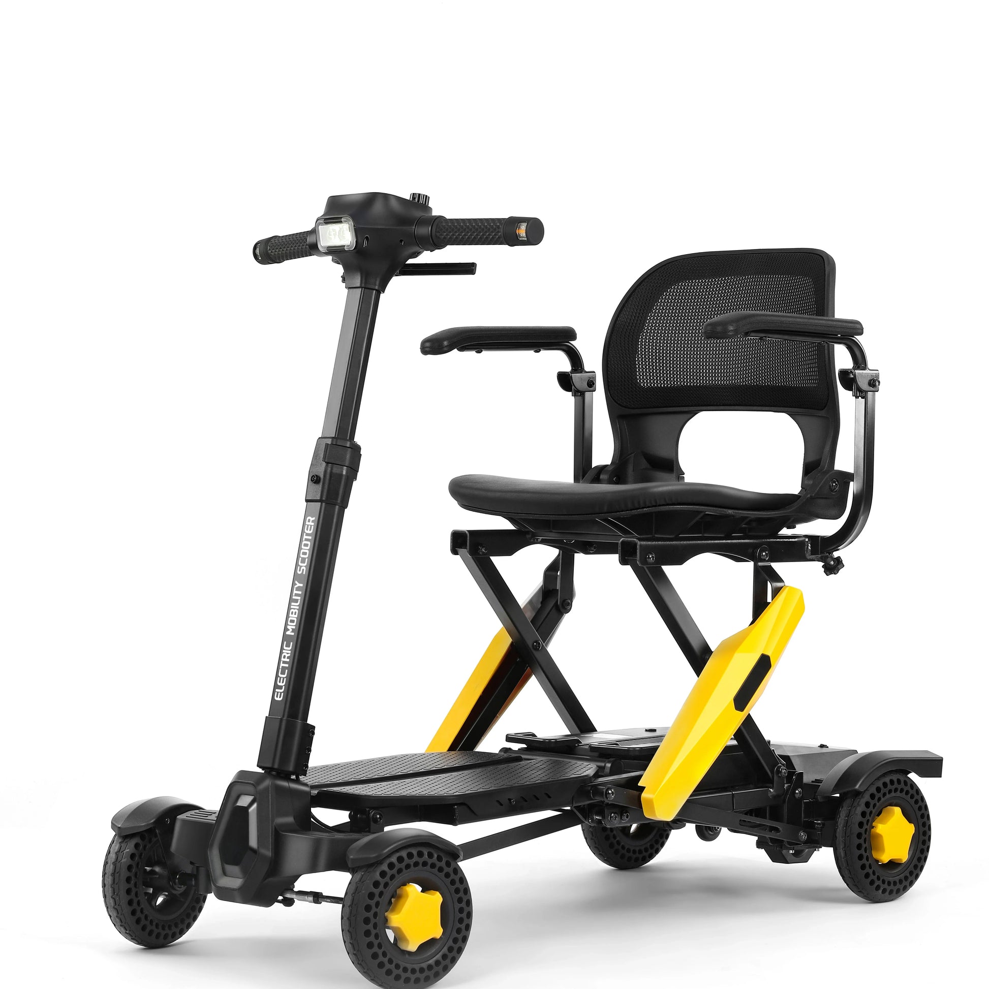 HKM-989459 Lightweight All-Terrain Fully Automatic Folding 4-Wheel Mobility Scooter for Adults, 250W, 18KM Range