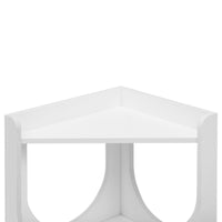 HKM-9894845 Double-Layer Cat Station with Hollow Design for Small and Medium Cats - MDF Cabinet with Viewing Platform & Litter Box Storage
