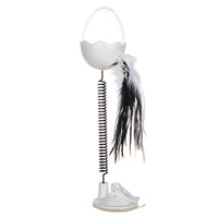 HKM-9894973 Leaking Ball Toy for Pets - Spring Feather Puzzle for Cats and Dogs, 28cm Height