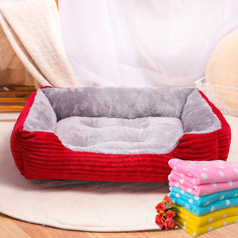 HKM-9895229 Plush Universal Cat Litter Mat for All Seasons - Sizes S to XL