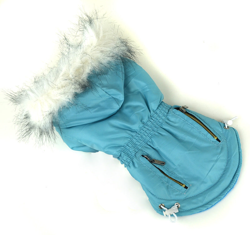 HKM-9895613 Cozy Cotton Padded Pet Clothes - Zippered Jacket for All Sizes