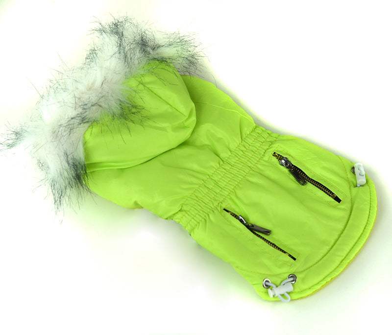 HKM-9895613 Cozy Cotton Padded Pet Clothes - Zippered Jacket for All Sizes