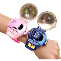 HKM-989587 Mini Electric Alloy Remote Control Car for Kids - 2.4G Watch Style Racing Toy