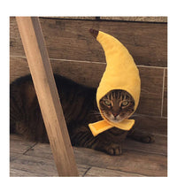 HKM-9895997 Yellow Banana Cross Hat for Medium Dogs and Pets - Adjustable Neck Circumference 30cm