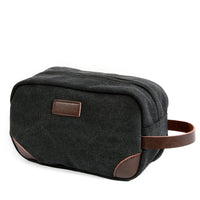 HKM-989651 Vintage Waterproof Canvas Toiletry Tote Bag - 24cm x 10cm x 14cm