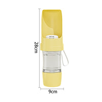 HKM-9897021 Portable Dog Water Bottle with Foldable Bowl - 450ml Capacity for Outdoor Adventures